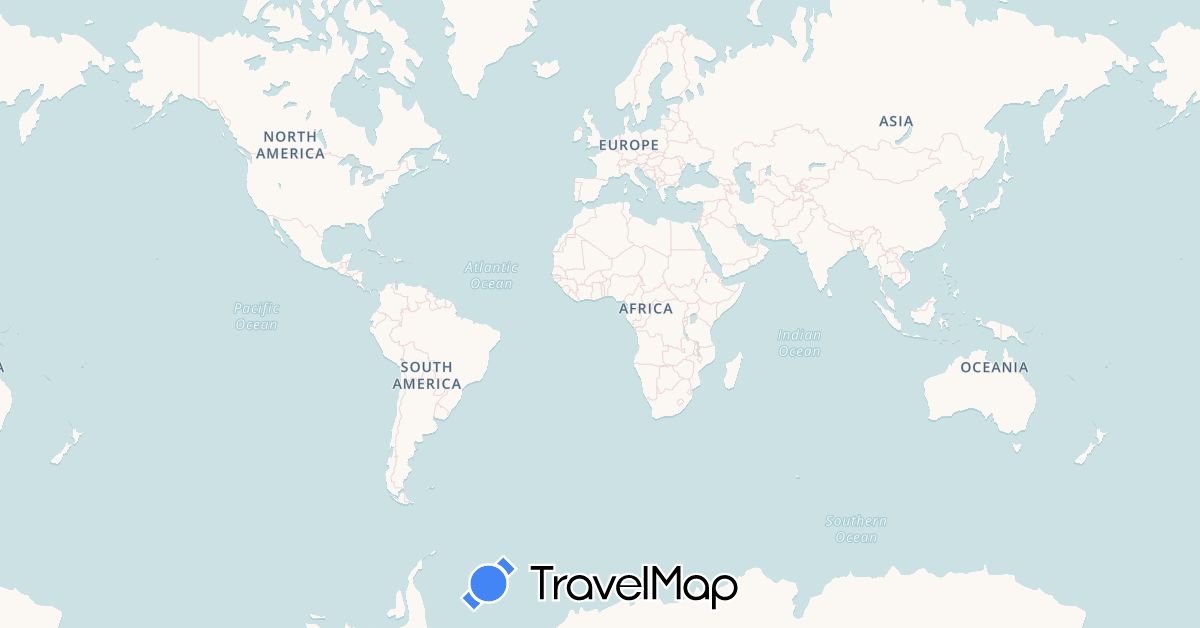 TravelMap itinerary: rowing in Portugal (Europe)